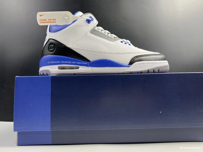 MaikeSneakers Jordan White Blue CT8532-040 3 Retro Air 0717
